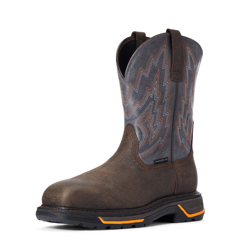 Botas De Trabajo Ariat Big Rig Composite Toe Marrones Oscuro Hombre - Chile 675-TIEGRN